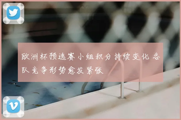 欧洲杯预选赛小组积分持续变化 各队竞争形势愈发紧张